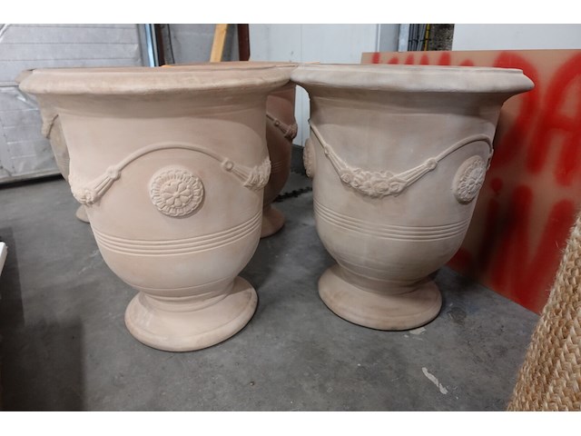 2x franse vorstvrije terracotta vaas - afbeelding 2 van  4