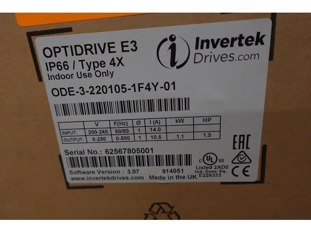 2x frequentieregelaar invertek - afbeelding 6 van  6
