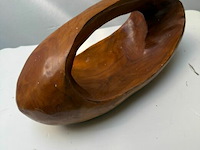 2x fruitschaal in teak - afbeelding 1 van  4