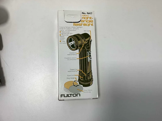 (2x) fulton military haakse zaklampen - (no. n47) - afbeelding 8 van  9