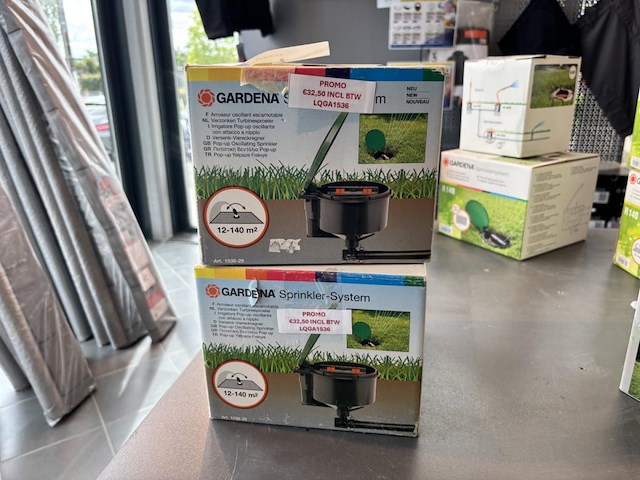 2x gardena verzonken turbine sprinklers - afbeelding 1 van  2