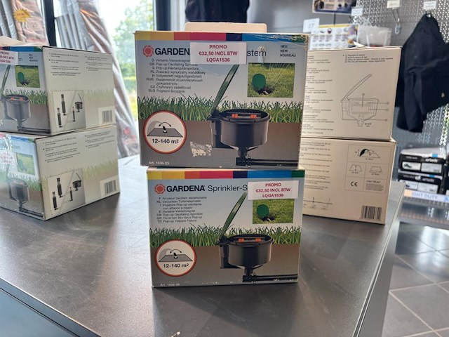 2x gardena verzonken turbine sprinklers - afbeelding 1 van  2