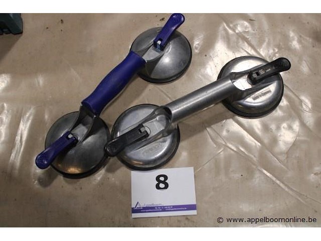 2x glaszuiger (dubbele zuignap) – veribor - afbeelding 1 van  1