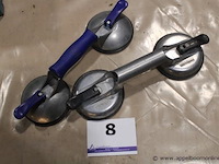 2x glaszuiger (dubbele zuignap) – veribor