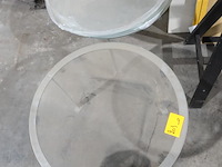 2x glazen bijzettafel - afbeelding 1 van  2