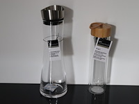 2x glazen flessen migros - afbeelding 1 van  5