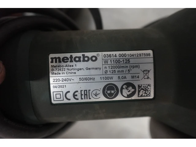 2x haakseslijper metabo - afbeelding 3 van  5