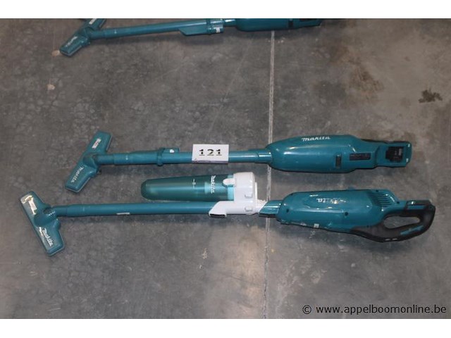 2x handstofzuiger, makita, dcl282f, 18v, zonder accu, werking niet gekend - afbeelding 1 van  2
