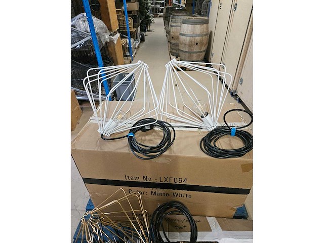 2x hanglamp design wit d40cm x 38cm h - afbeelding 1 van  6