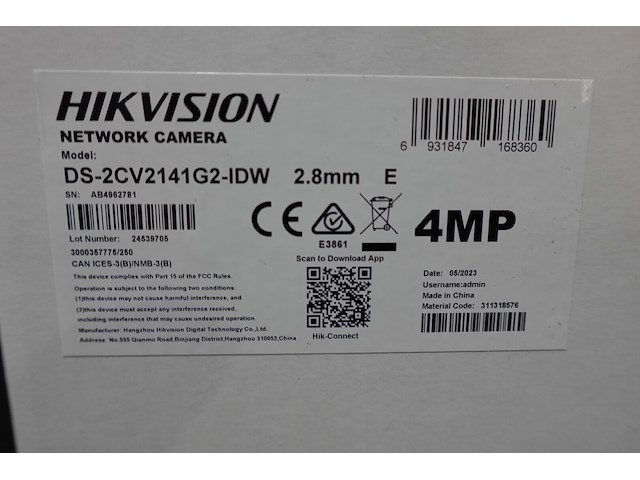 2x hikvision dome camera 4mp - afbeelding 2 van  2