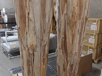 2x hoge vaas teak - afbeelding 2 van  3