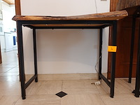 2x houten bijzettafel handwerk - afbeelding 3 van  5