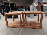 2x houten bijzettafel - afbeelding 1 van  6