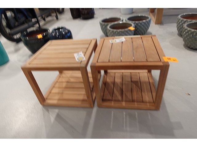 2x houten bijzettafel - afbeelding 2 van  6