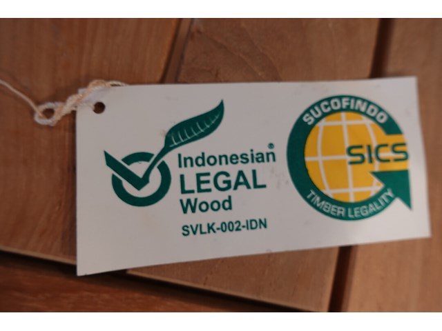 2x houten bijzettafel - afbeelding 5 van  6