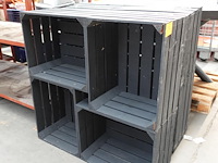 2x houten bloembak - afbeelding 1 van  4