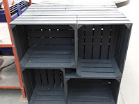 2x houten bloembak - afbeelding 3 van  4