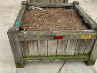 2x houten bloembakken - afbeelding 2 van  2