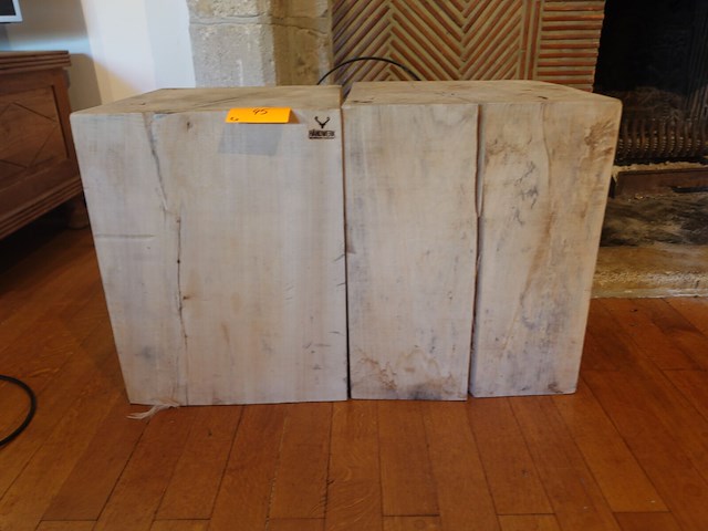 2x houten blok handwerk - afbeelding 1 van  3