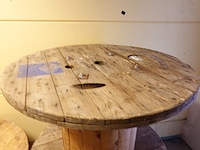 2x houten bobijn - afbeelding 2 van  3