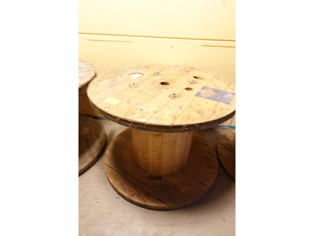 2x houten bobijn - afbeelding 2 van  3