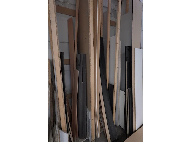 2x houten bok + restpartij diverse houten platen - afbeelding 5 van  13