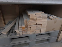 2x houten bok + restpartij diverse houten platen - afbeelding 7 van  13