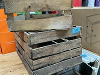 2x houten fruitkist - afbeelding 1 van  2