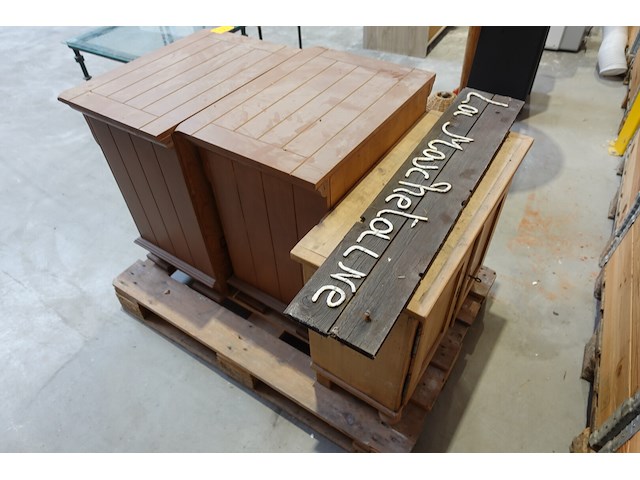 2x houten kastje - afbeelding 2 van  2