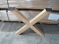 2x houten kruisonderstel 80x80 - afbeelding 1 van  3