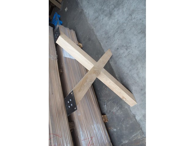 2x houten kruisonderstel 80x80 - afbeelding 3 van  3