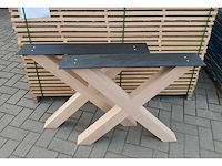 2x houten kruisonderstel 80x80 - afbeelding 1 van  2