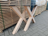 2x houten kruisonderstel 80x80 - afbeelding 2 van  2