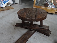 2x houten krukje - afbeelding 3 van  5