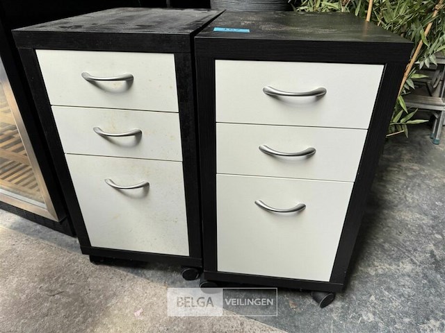2x houten ladenkastje - afbeelding 1 van  2
