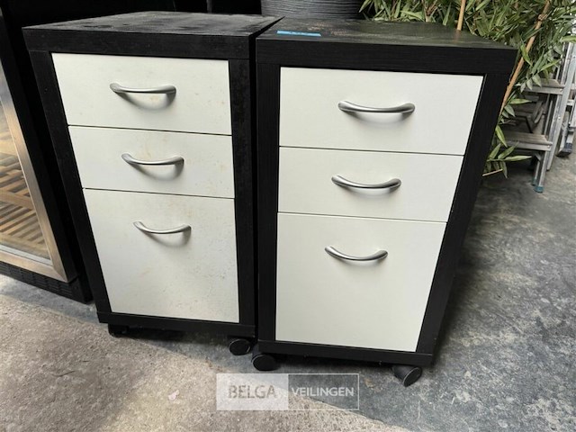 2x houten ladenkastje - afbeelding 2 van  2