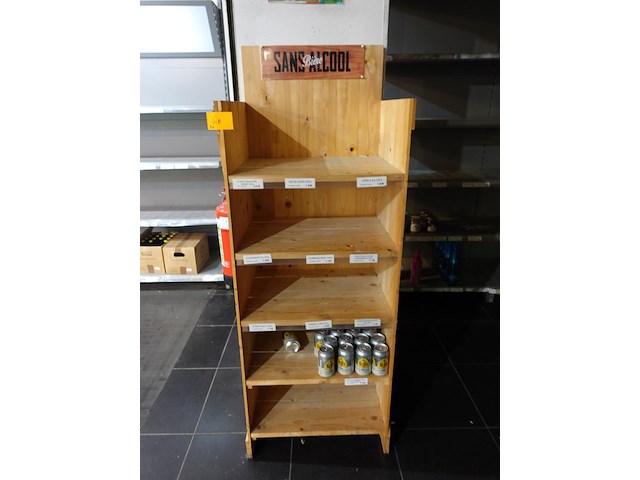 2x houten presentatiemeubel - afbeelding 1 van  4