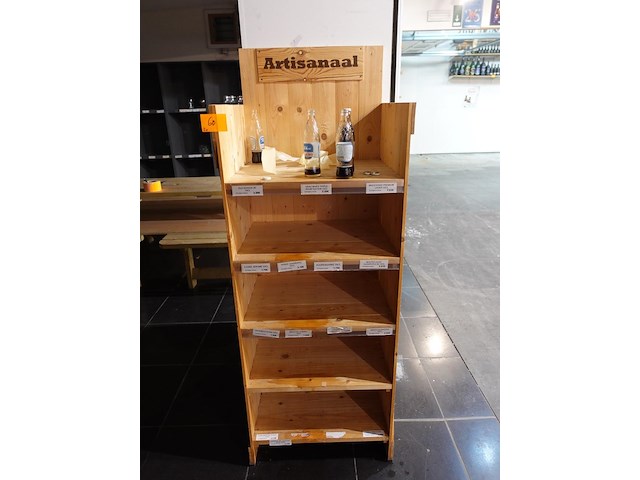 2x houten presentatiemeubel - afbeelding 3 van  4