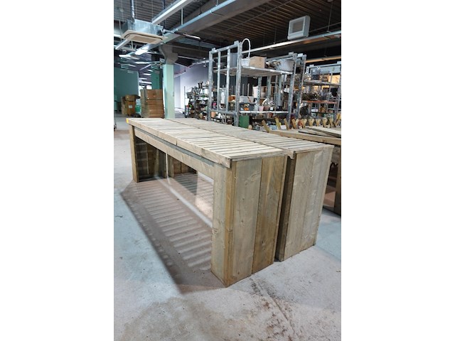 2x houten presentatiemeubel - afbeelding 1 van  3