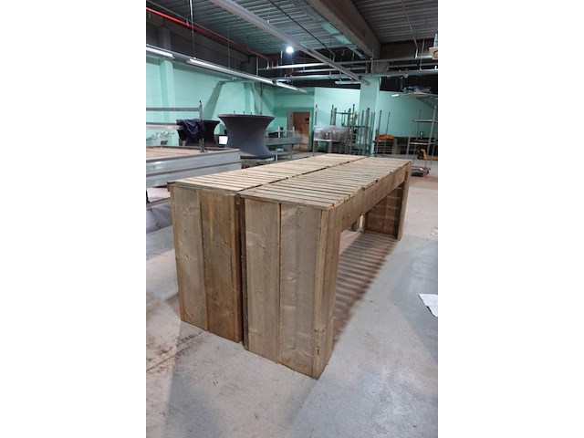 2x houten presentatiemeubel - afbeelding 2 van  3