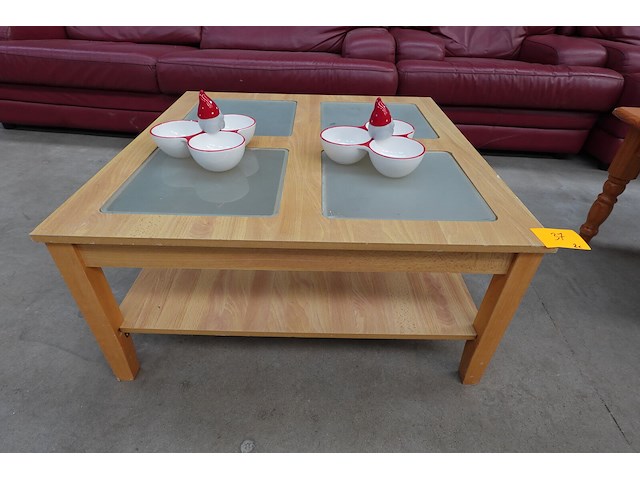 2x houten salontafel - afbeelding 2 van  3