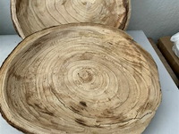 2x houten schaal - afbeelding 1 van  3