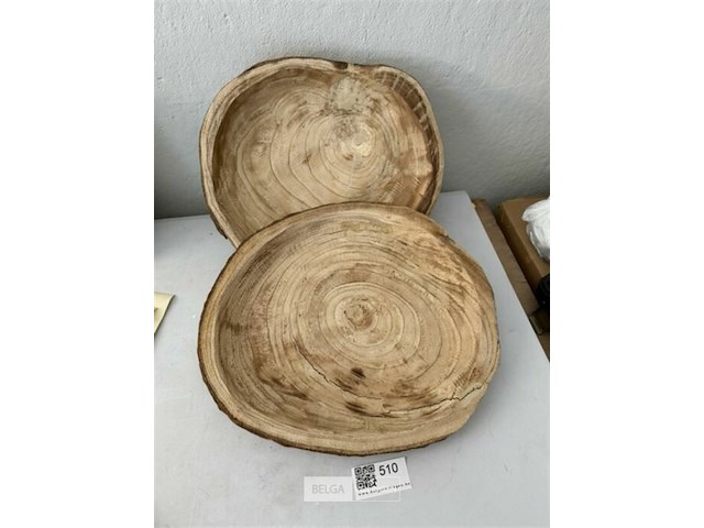 2x houten schaal - afbeelding 3 van  3