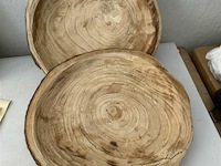 2x houten schaal - afbeelding 3 van  3