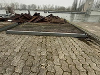 2x houten schot ± l 266xb 150 cm - afbeelding 2 van  2