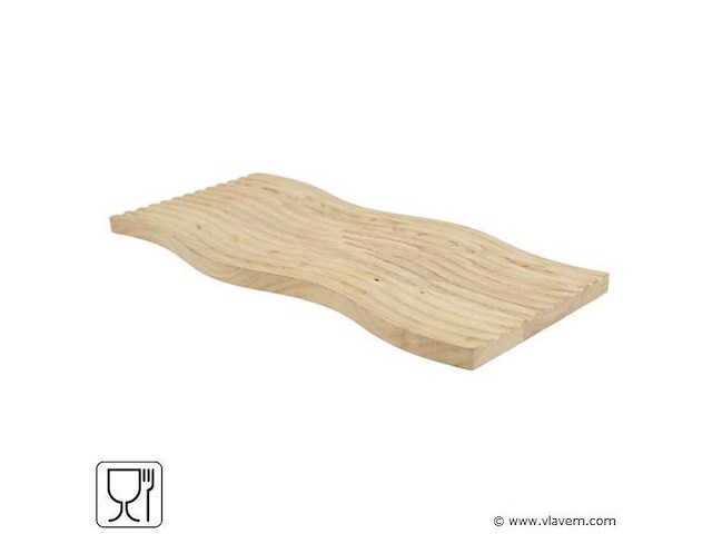 2x houten serveerplank 40cm - afbeelding 1 van  2