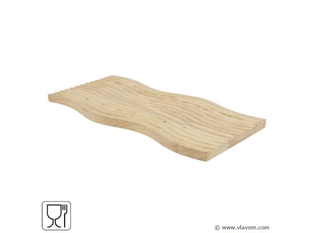 2x houten serveerplank 40cm - afbeelding 1 van  2