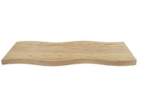 2x houten serveerplank 40cm - afbeelding 2 van  2