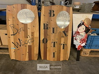2x houten sleutelbord - afbeelding 1 van  2