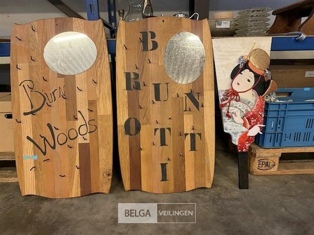 2x houten sleutelbord - afbeelding 2 van  2